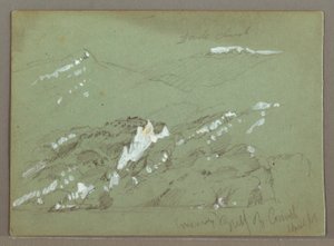 Dessin, Céphalonie, Grèce, avril 1869 - Frederic Edwin Church
