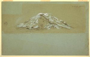 Dessin, Chimborazo, vers 1857 - Frederic Edwin Church