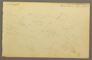 Dessin, Étude de nuages, 1844