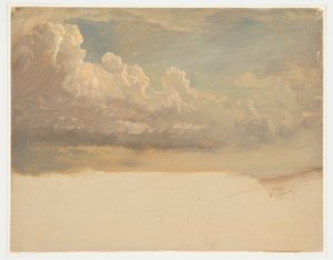 Dessin, étude de nuages, mars 1871 - Frederic Edwin Church