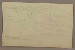 Dessin, étude de nuages, années 1860 - Frederic Edwin Church