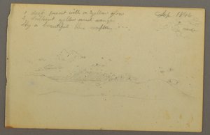 Dessin, Étude de nuages, versant d