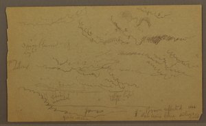 Dessin, étude de nuages, peut-être 1860 - Frederic Edwin Church