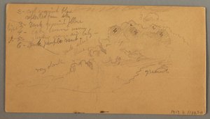 Dessin, étude de nuages, peut-être 1874 - Frederic Edwin Church