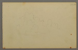 Dessin, nuages, 1844