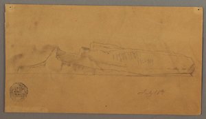 Dessin, iceberg flottant, 16 juillet 1859 - Frederic Edwin Church