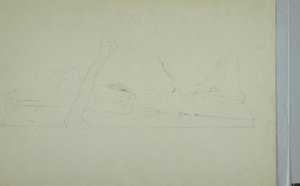 Dessin, iceberg flottant, juin ou juillet 1859 - Frederic Edwin Church