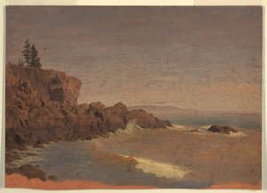 Dessin, île de Grand Manan, Canada, vers 1850 - Frederic Edwin Church