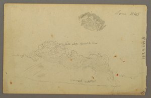 Dessin, chaînes de montagnes, 1844 - Frederic Edwin Church