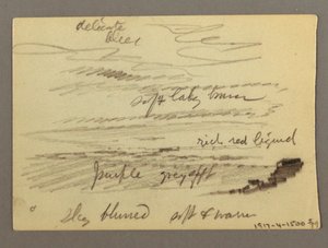 Dessin, maison, peut-être 1868-69 - Frederic Edwin Church