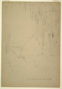 Dessin, glace, chutes du Niagara, 20 mars 1856 - Frederic Edwin Church