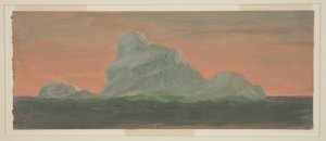 Dessin, Iceberg dans le ciel du soir, juin 1859 - Frederic Edwin Church