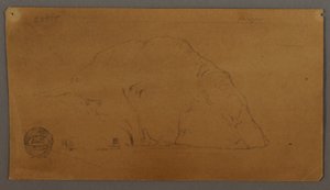 Dessin, Iceberg, Labrador, Terre-Neuve ou Nouvelle-Écosse, 1859 - Frederic Edwin Church