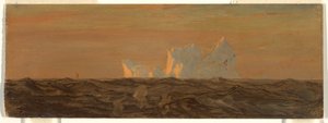Dessin, Icebergs, juin ou juillet 1859 - Frederic Edwin Church