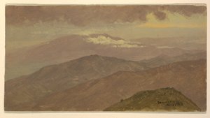 Dessin, paysage, août 1865 - Frederic Edwin Church