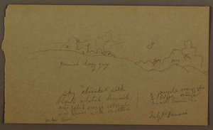 Dessin, paysage, juillet 1865 - Frederic Edwin Church