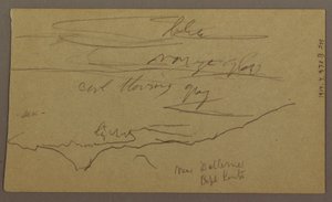 Dessin, paysage, mai-août 1865 - Frederic Edwin Church