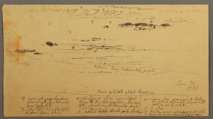Dessin, esquisse de paysage, vallée de l