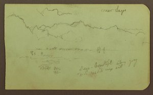 Dessin, Paysage "près de Lagos" ; Verso : Paysage, 1883 - Frederic Edwin Church