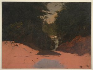 Dessin, Maine, ruisseau de montagne, août-septembre 1851