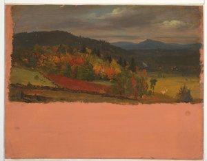 Dessin, vue du Maine ou de Stockbridge, Mass. septembre 1848 - Frederic Edwin Church