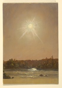 Dessin, Maine , coucher de soleil, 1855-65 - Frederic Edwin Church