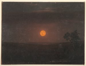 Dessin, Clair de lune, ferme de Church, vers 1865 - Frederic Edwin Church