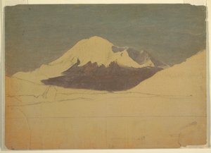 Dessin, mont Chimborazo, Équateur, juillet 1857 - Frederic Edwin Church