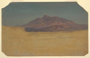 Dessin, paysage de montagne, 1868 - Frederic Edwin Church