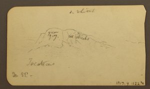 Dessin, paysages de montagne ; verso : flanc de montagne, Tocatecas, 22 décembre 1884 - Frederic Edwin Church