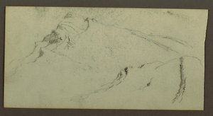 Dessin, pics montagneux, peut-être 1868 - Frederic Edwin Church