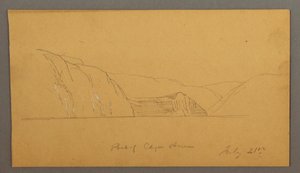 Dessin, baie montagneuse, 21 juillet 1859 - Frederic Edwin Church