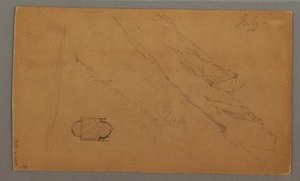 Dessin, montagnes s