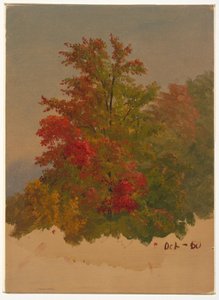 Dessin, Mt. Desert Island , Maine, octobre 1860 - Frederic Edwin Church