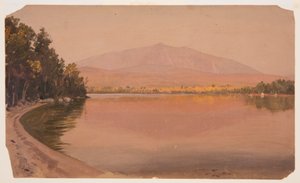 Dessin, le mont Katahdin depuis l