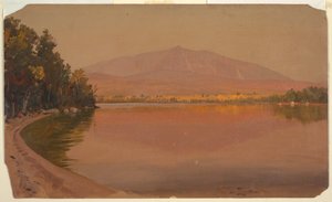 Dessin, le mont Katahdin depuis l