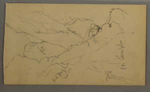 Dessin, Vallée étroite, 1868