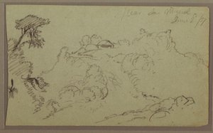 Dessin, près de San Miguel, Équateur ; au verso : Croquis de montagne inachevé, 2 juin 1857 - Frederic Edwin Church