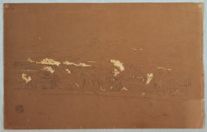 Dessin, vue partielle de Guaranda, Équateur, 3 juin 1857 - Frederic Edwin Church