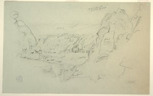 Dessin, Pétra, Jordanie vue de l