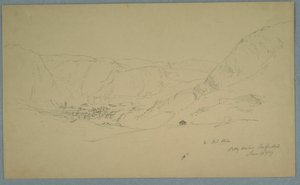 Dessin, Petty harbour, 24 juin 1859 - Frederic Edwin Church