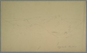Dessin, Petty harbour, 24 juin 1859 - Frederic Edwin Church