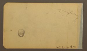 Dessin, plaine, colline, ville ; Verso : chaîne de montagnes, 1889