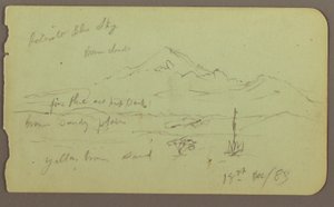 Dessin, Popocatapel ; Verso : frise sur l