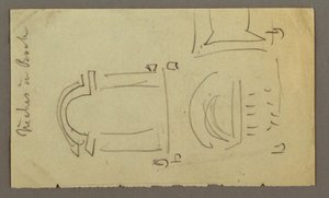 Dessin, motif rectangulaire, peut-être 1868 - Frederic Edwin Church