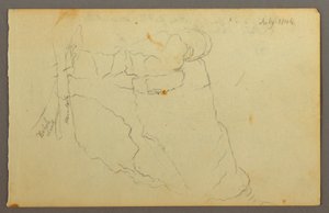 Dessin, rochers, 1844 - Frederic Edwin Church
