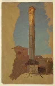 Dessin, Rome, colonne classique, 1868-69 - Frederic Edwin Church