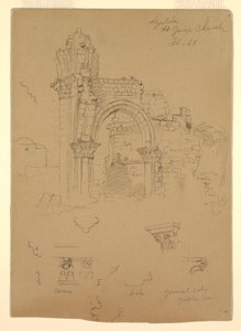 Dessin, ruines de l
