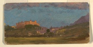 Dessin, Salzbourg, Autriche vue de l
