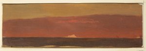 Dessin, paysage marin avec iceberg, 1859 - Frederic Edwin Church